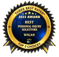 Three Best Rated Wigan Award Badge
